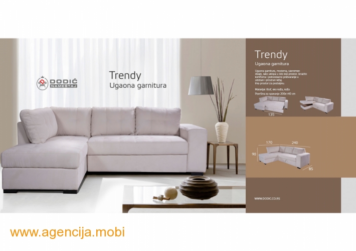 Trendy Trendi ugaona garnitura Trendy Trendi ugaona garnitura